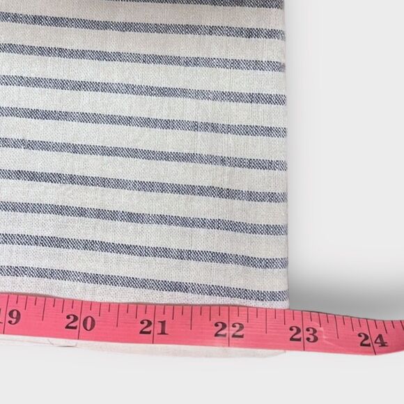 Cremieux Striped Sleeveless Tie-up Tunic Dress sz L Linen Blend Preppy Resort - Picture 8 of 12